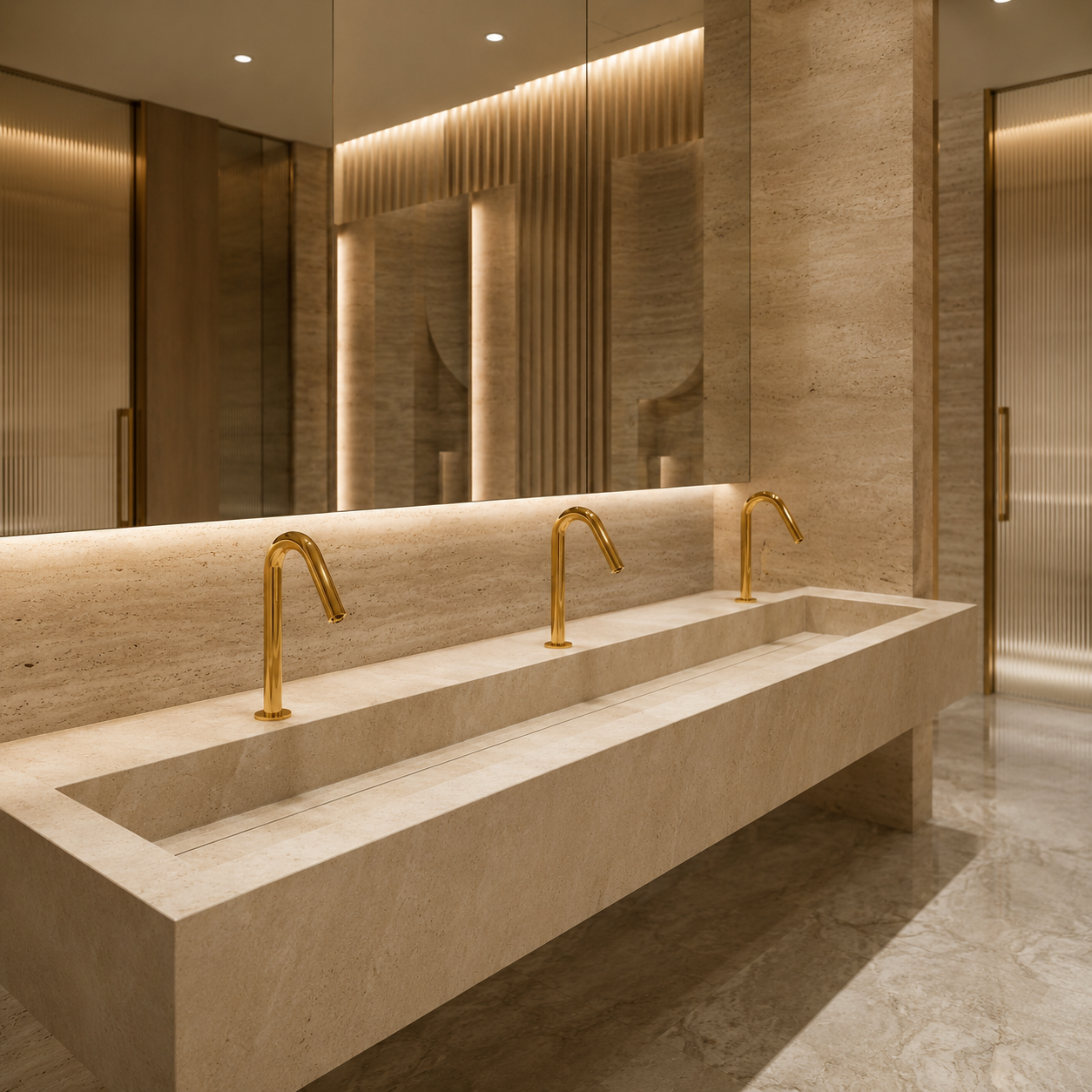 BathSelect Le Havre touchless faucet and soap dispenser system