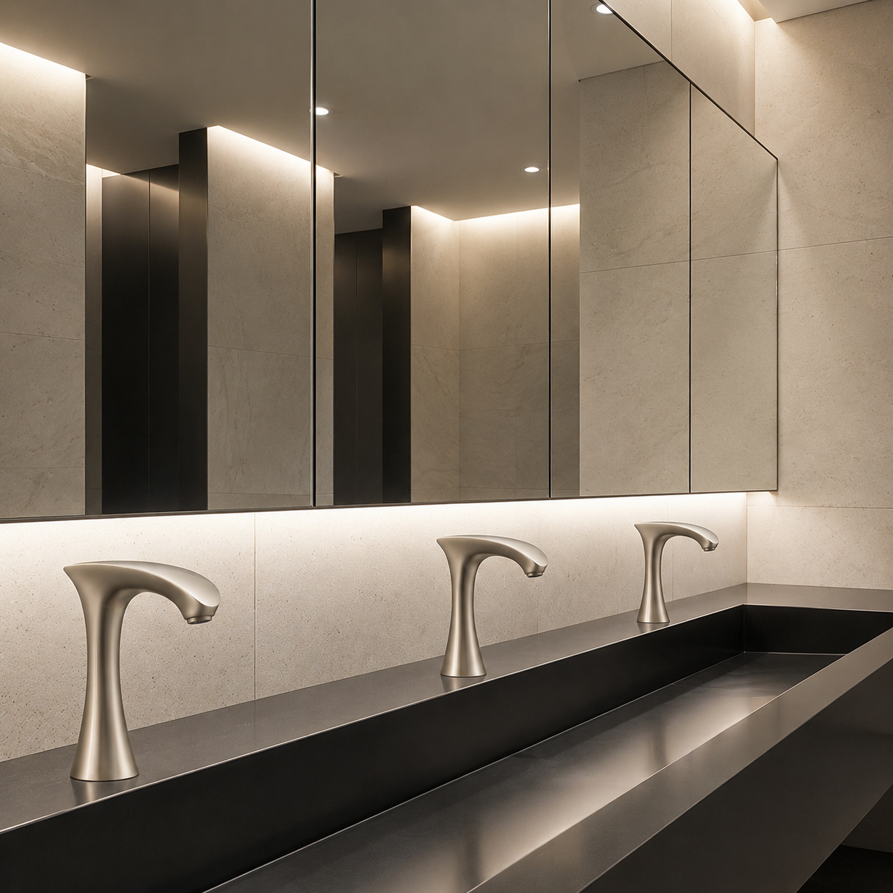 Actual BathSelect Le Havre touchless faucet and automatic soap dispenser